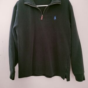 Ralph Lauren Black Quarter-Zip Pullover